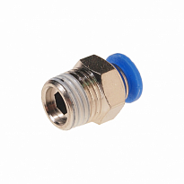 Фитинг RF-SPC06-02 для пластиковых трубок 6мм с наружной резьбой 1/4" ROCK FORCE /1 NEW